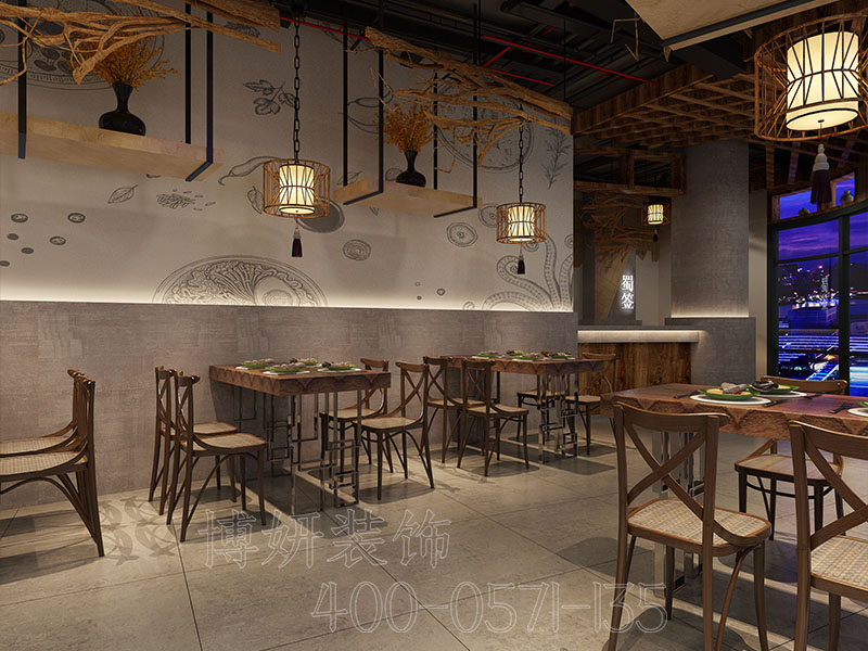 杭州串串店装修设计-案例效果图 3