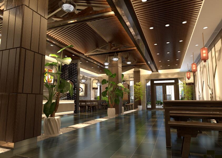 杭州专业中式餐厅装修设计,杭州纯粹的中式餐厅装修效果,杭州餐厅装修公司哪家好
